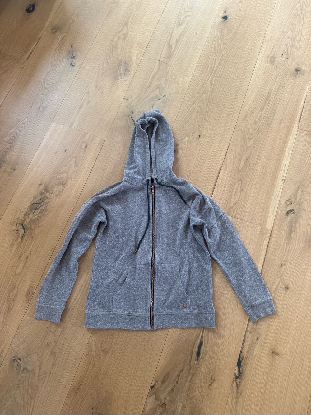 Volcom Heather Gray Zip-Up Hoodie